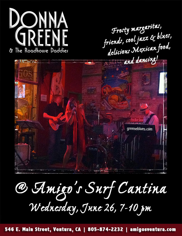 Blues at Amigos with Donna Greene & The Roadhouse Daddies!