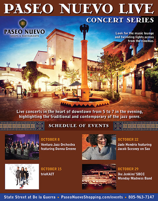 Ventura Jazz Orchestra at Paseo Nuevo LIVE Concert Series with Donna Greene