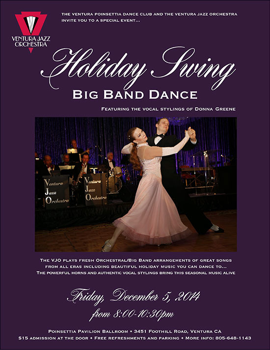 The Ventura Jazz Orchestra Holiday Swing Dance