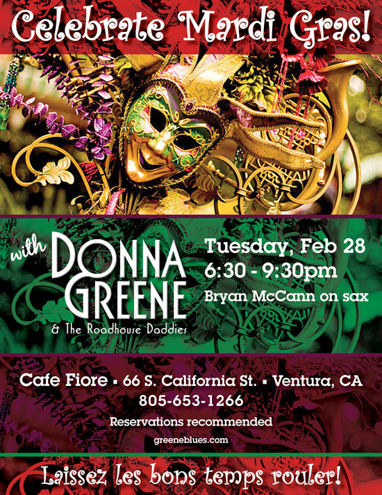 Donna Greene at Cafe Fiore in Ventura