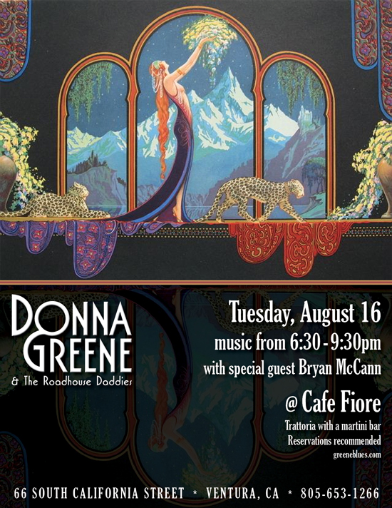 Donna Greene at Cafe Fiore Ventura