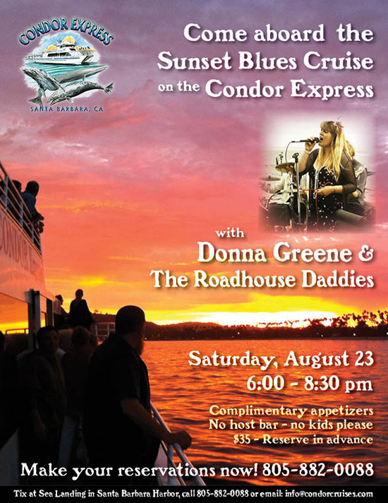Donna Greene & The Roadhouse Daddies play on the Condor